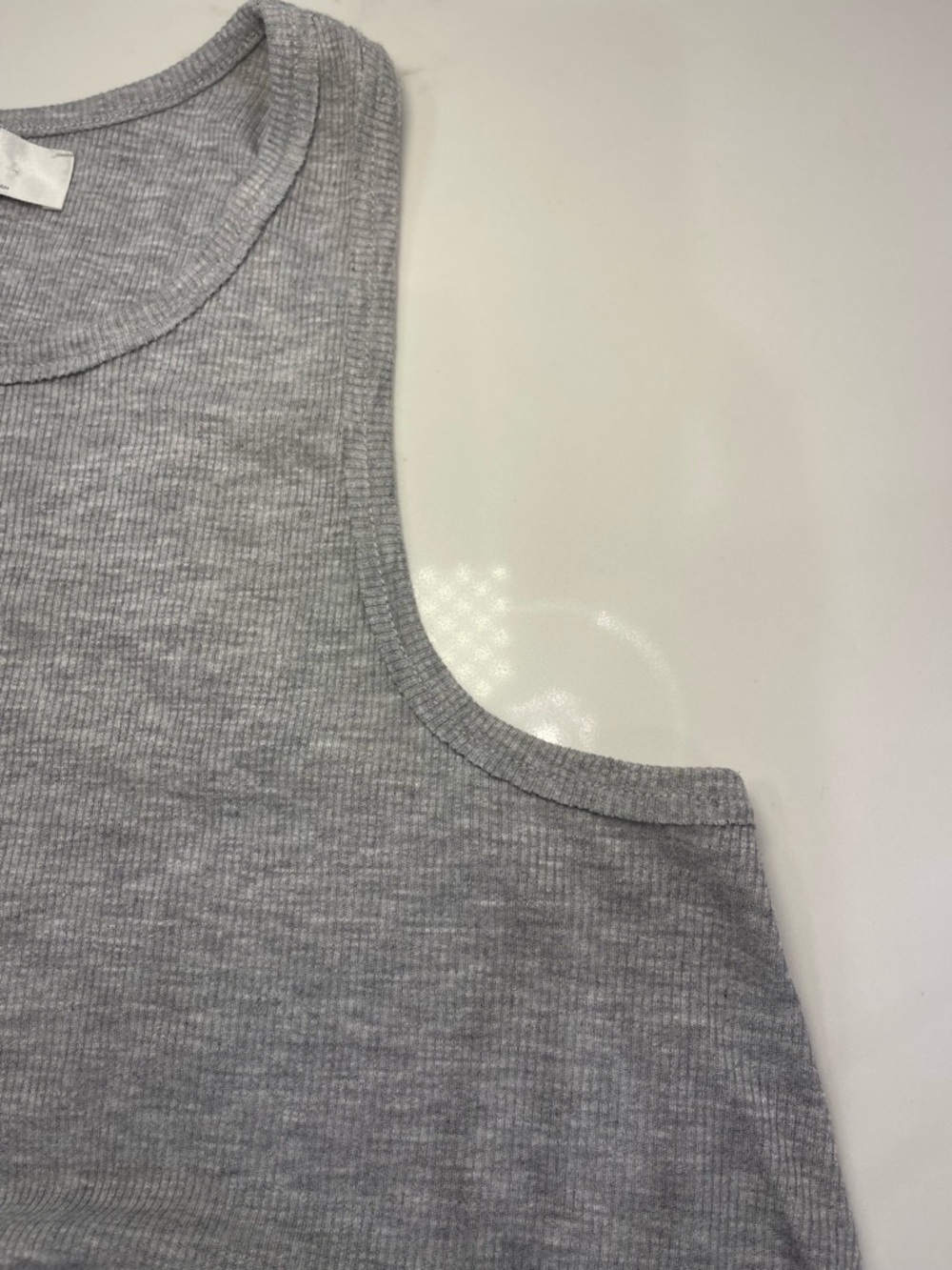 FP Beach Gray Ribbed Tank Cover Up - Picture 9 of 13